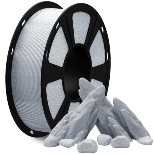 Image of Geeetech Marble PLA 3D Printer Filament White-Grey Color for Bambu AMS