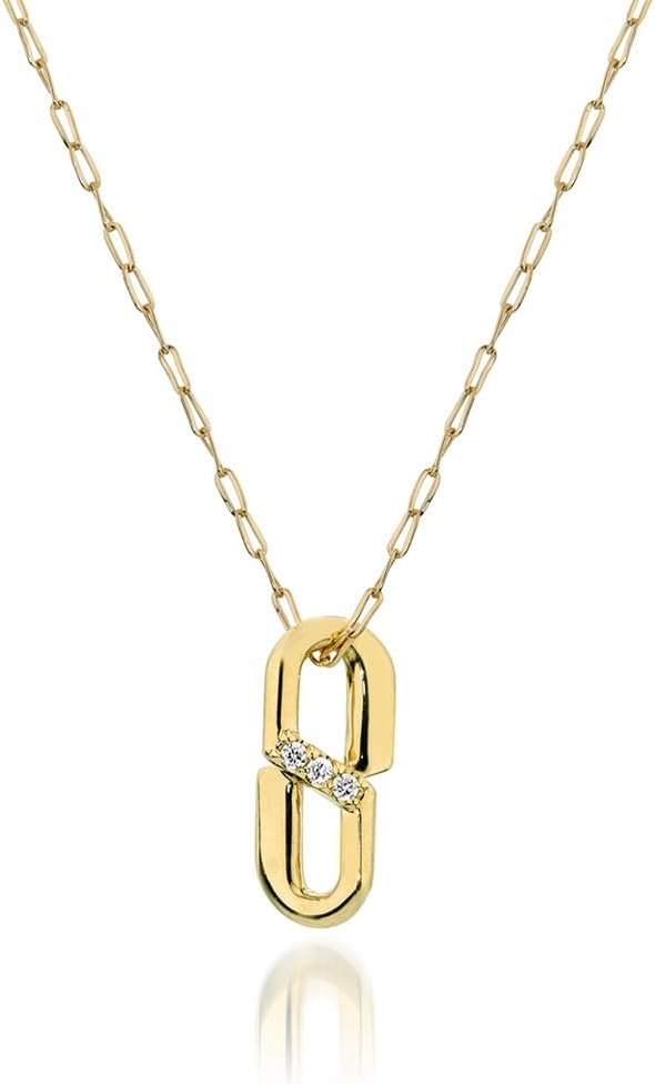 スタージュエリー STAR JEWELRY ネックレス K18YG×ダイヤモンド 0.01