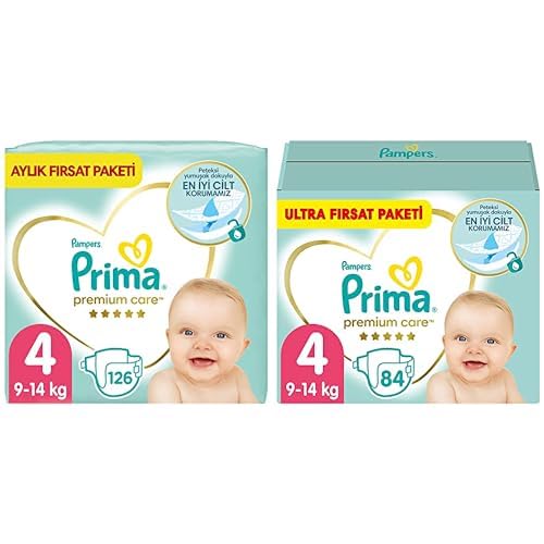 Prima Bebek Bezi Premium Care 4 Beden 126 Adet Maxi Aylık Fırsat Paketi & Prima Bebek Bezi Premium Care 4 Beden 84 Adet Maxi Fırsat Paketi