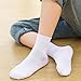 Guanquartz 10Pairs soft and breathable socks for boys and girls - high cotton, anti-odor, elasticized with boneless stitching for comfort, perfect for students, teens, and sports