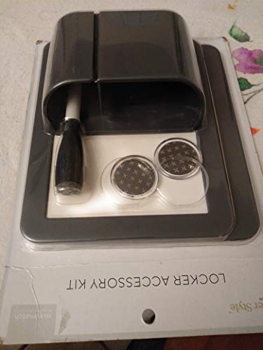 LockerMate 4-Piece Plastic Locker Kit (Silver)