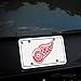 Rico Industries NHL Detroit Red Wings White Metal Auto Tag 8.5