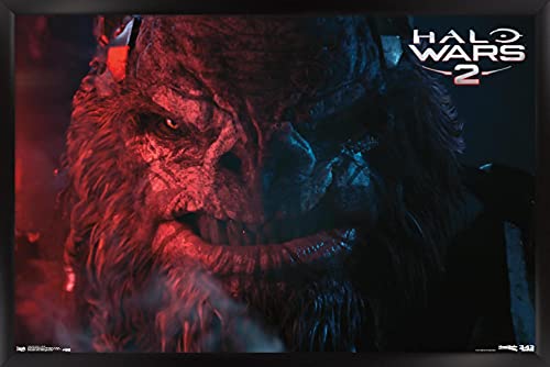 Trends International Halo: Halo Wars 2 - VIllain Wall Poster, 14.725" x 22.375", Black Framed Version