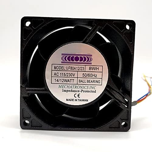 High-Performance 8CM Metal Oven Fan UF80A12/23-BWH | 115/230V | 12/14W | Durable & Efficient Cooling Solution