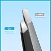 MORGLES Tweezers Set and Nail Clippers, 9 Pcs Stainless Steel Tweezers Kit for Men Professional Manicure Set for Men Grooming Kit With Leather Travel Case