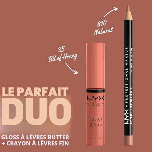 NYX Professional Makeup Butter Gloss Repulpant Non Collant Bit of Honey