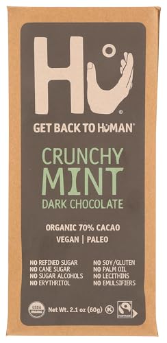 Image of Hu Kitchen, Bar Chocolate Crunchy Mint Organic, 2.1 Ounce