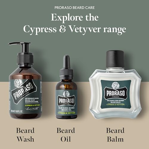 Proraso Beard Balm, Cypress & Vetyver, 100ml, Fresh Scented Beard Balm for Men Softens, Protects and Eases Itching and Discomfort, Made in Italy - Image 5