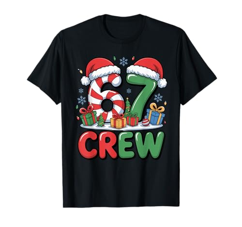 67 meme six seven funny christmas women men boys girls kids t-shirt