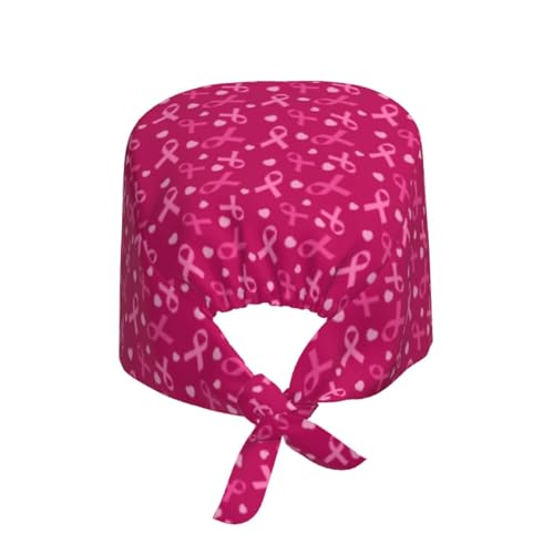 Image of Surgical Caps Men Women, Scrub Cap with Sweatband Adjustable | Tie Back Nurse Cap, Nursing Breathable Working Hat, Scrub Cap, Medical Hats