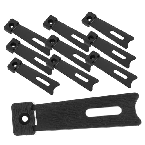 jojomis Selbstklebende Bilderrahmen Staffelei Rückenstütze | 10er-Pack schwarze Kunststoffständer für einfache Präsentation von Fotos und Kunstwerken