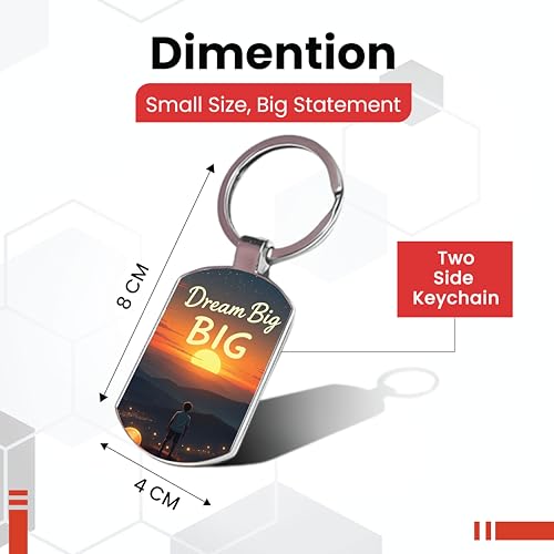 Image of Premium Printed Metal Keychain for Men & Women | High-Definition Artwork Print | Durable Key Ring for Car, Bike, Home & Office Keys | Stylish Decorative Key Holder Gift