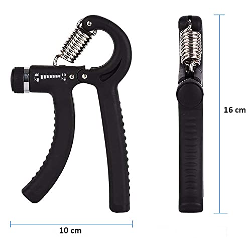 Hand Grip Exercitador Para Mãos Punho Emborrachado Preto + Chaveiro CBRN19038