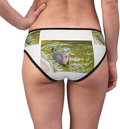 Spotted Necked Otter Panties, Spotted Necked Otter Underwear, Briefs, Cotton Briefs, Funny Underwear, Panties For Women