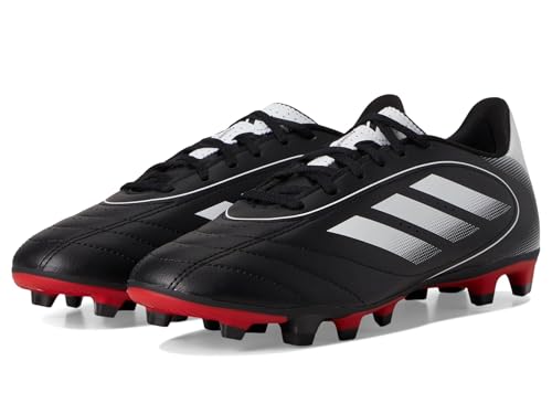adidas Tênis de futebol unissex Goletto Ix Firm Multi Ground, Preto/Branco/Better Scarlet, 11.5 Wome