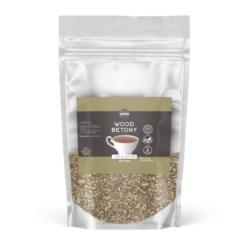 Birch & Meadow 1 lb of Wood Betony Cut & Sifted Non GMO