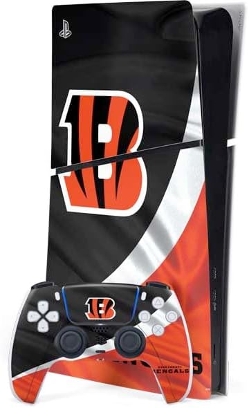 Skinit Decal Gaming Skin Compatible with PS5 Slim Digital Edition Bundle - Officially Licensed NFL Cincinnati Bengals Team Motto Design