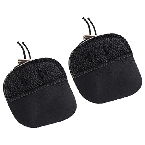 Easnea 2Pcs Archery Finger 3 Protector Under Tabs Finger Saver Protect Guard for Left Right Hand