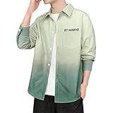 Männer Langarm Herbst Winter Casual Bedruckte Hemden Mode Top Bluse Shirts Herren Hemd Für Anzug