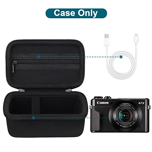 Funda Canboc para Canon PowerShot G7X Mark III y II Negra miniatura 3