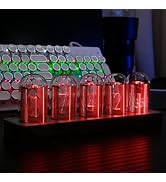 ClocTeck Nixie Tube Clock with Wi-Fi SYNC, Alarm &amp; Timer, 12/24H Display, No Assembly Required - ...