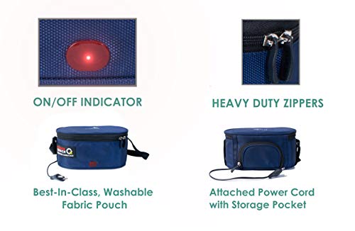 Image of Ecoline Q4, Electric Lunch Box,Capacity 1400ml (Blue)
