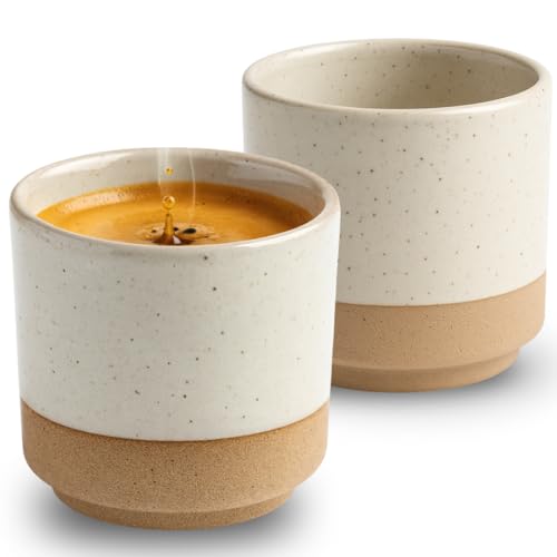 Maxito Espressotassen aus Steingut mit 100 ml im 2er Set für...