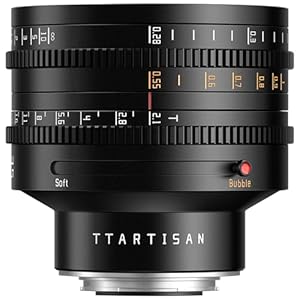 TTArtisan 35mm T2.1 Dual Bokeh Cine Lens for Fuji X-Mount, Full Frame Large Aperture Wide Angle Mirrorless Camera Lens Compatible with Fujifilm Cameras