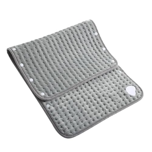 baabeash Almohada térmica portátil, manta térmica eléctrica de 24 x 12 pulgadas, cojín térmico suave y lavable para hombro, cuello, rodilla, cintura, pie, menstruación, mujeres, hombres, padres