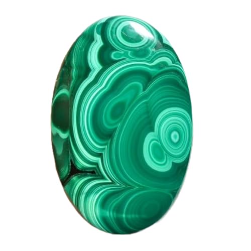 Pierre gemme malachite naturelle de forme ovale pour pendentif haut de gamme