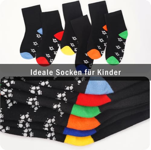 Libella 12 Paar Kindersocken Sportsocken Junge Wintersocken Langesocken Laufsocken Fußball Design Baumwolle 2892 31-34