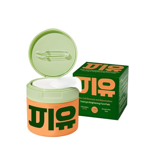 100 Count Toning Polish Pads, Skincare Toner Pads for Dark Spots, Wrinkles & Dull Skin - Hydrating Facial Treatment with Snail Mucin, Peptides and Centella