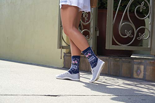 Image of K. Bell womens Funny Animal Crew Socks - 1 Pairs - Cool & Cute Wordplay Novelty Gifts