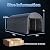 ADVANCE OUTDOOR 10x20 ft Heavy Duty Carport Outdoor Patio Anti-Snow Large Space Canopy Storage Shelter Shed with 2 Roll up Zipper Doors & Vents for Snowmobile Garden Tools, Gray