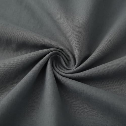 Image of Filymore Double Bedsheet for Double Bed | Grey Solid Bedsheet | 240 TC Soft Microfiber Bed Sheet with 2 Pillow Covers | Breathable, Wrinkle Resistant & Fade Resistant Bedding Set | 90 x 95 Inches
