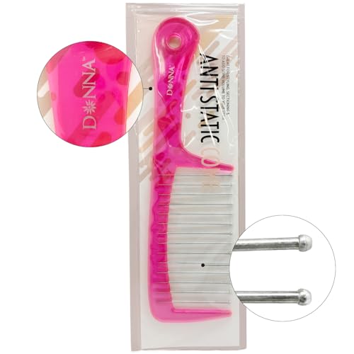 Peine Anti-Estático con Dientes Metálicos para Cabello Grueso y Rizado miniatura 2