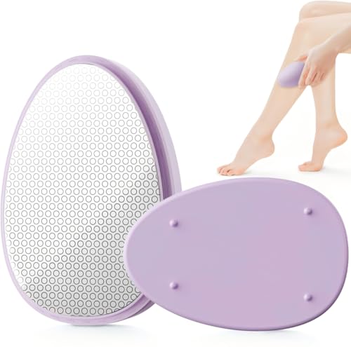 【令和 7 年の限定款】脱毛器 擦るだけ『業界革新！痛くない次世代モデル』 無痛脱毛器 角質除去 物理脱毛 手のひらサイズ 軽量 男女兼用 操作簡単 初心者向け 家庭用 出張 旅行 ギフトに最適 (紫色)