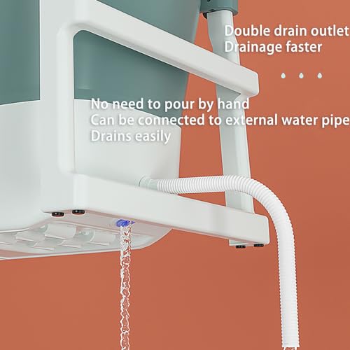 Bañera portátil de barril elevado para baños relajantes en casa 6