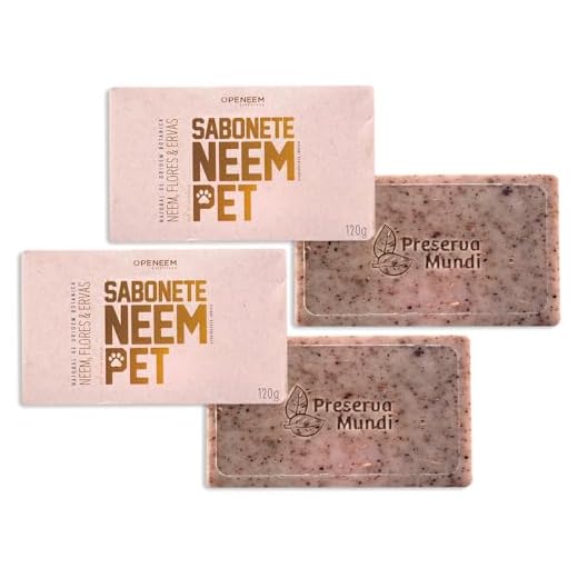 Sabonete Neem Pet 120gr Para Cães e Gatos - 2 Unid