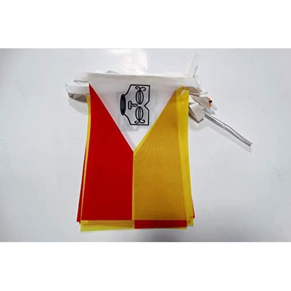 AZ FLAG Guernsey Bunting Flag, 20 Ft Garland with 20 Small British Flags 8'' x 6'', 100% Polyester String Pennant, 6 meters — view 92
