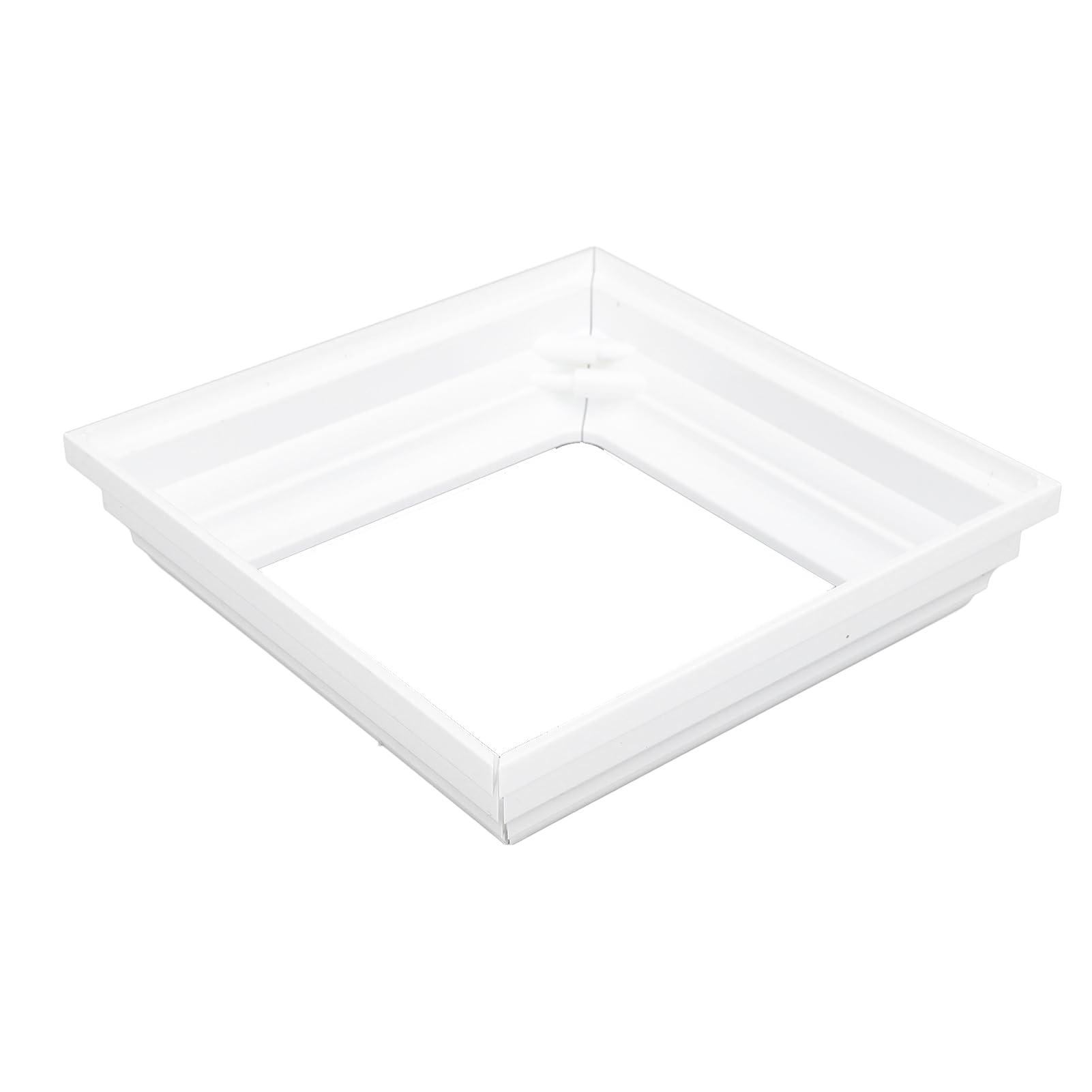 Bnineteenteam Faldones para Postes de Tipo Dividido, Fundas para Postes de PVC Blanco, Fácil Instalación para de 4x4, Cubiertas Duraderas para Cubiertas y Vallas, 4 Uds.