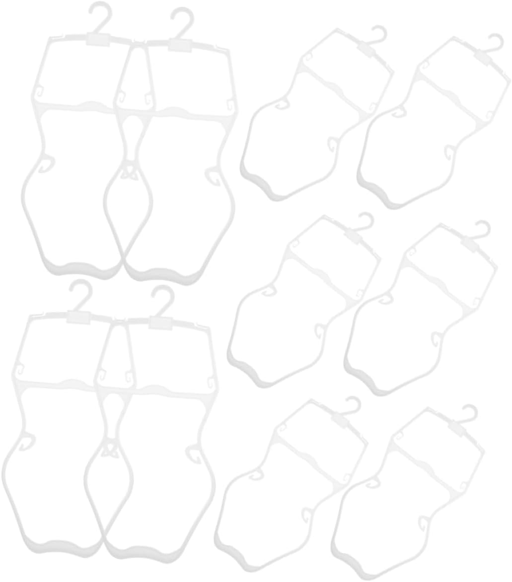 Zerodeko 10pcs Boy Girl's Swimwear Hangers Non- Clothes Hangers for Boy Girl Bathing Suits Compact Design for Home and Retail