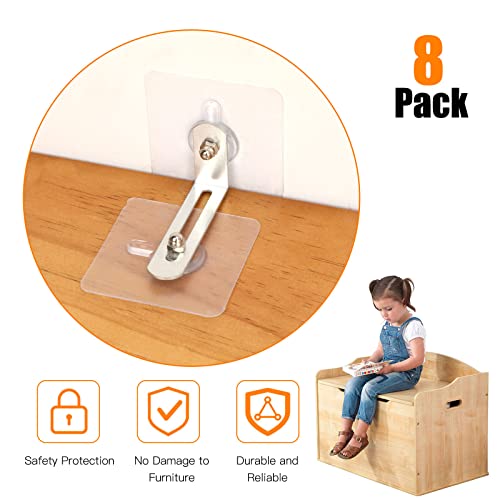 Miniatura 2 de Ootsr Correas De Muebles Seguridad Antivuelco, Anclajes De Pared Sin Taladro Autoadhesivo Para Bebé Protección, Soporte De Pared Anti-Punta
