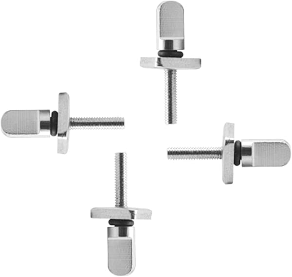 4 Pezzi Vite per Tavola da Surf Vite per Pinne 316 Acciaio Inossidabile M4 Vite per Tavola da Surf, Tavola Lunga, Tavola da Paddle e Tavolas da Stand Up Paddle (Argento 316) - 5