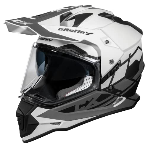 Castle X Mode D/S Sv Trance Dual Sport Helmet In Matte White, Size Medium #TOP6