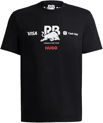 Hugo Men's Tsunoda F1 2024 Racing Bull Fan T-Shirt