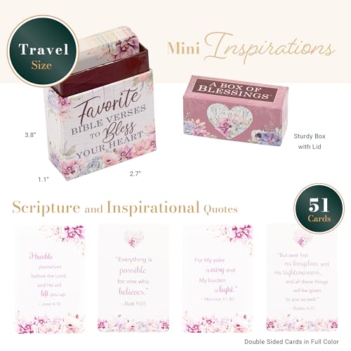 Favorite Bible Verses to Bless Your Heart, Inspirational Scripture Cards to Keep or Share (Boxes of Blessings) - Thumbnail 2