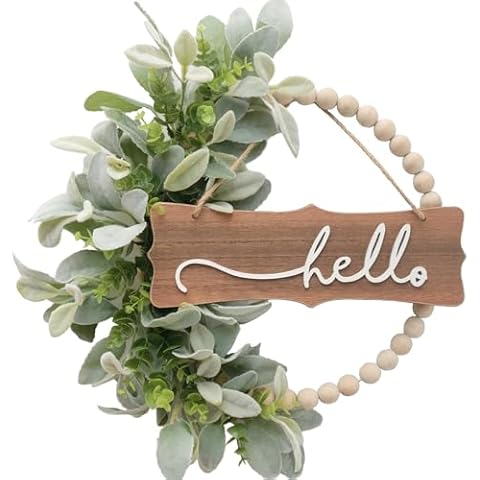 Idyllic Wood Bead Wreath Cover