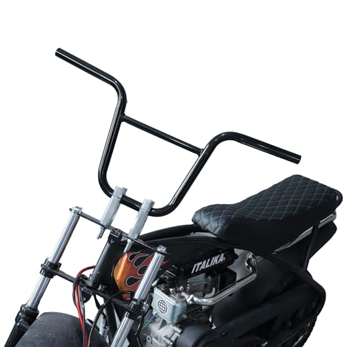 JMCHstore Black Manubrio Mini Bike 7/8'' con Elevación de 10.5'' y Barra Cruzada Reforzada para Motovox MBX10 Mega Moto MMB80 Baja DB30 miniatura 2