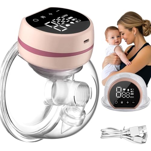 Bomba De Tirar Leite Extrator Portátil Elétrica Recarregável (Rosa)